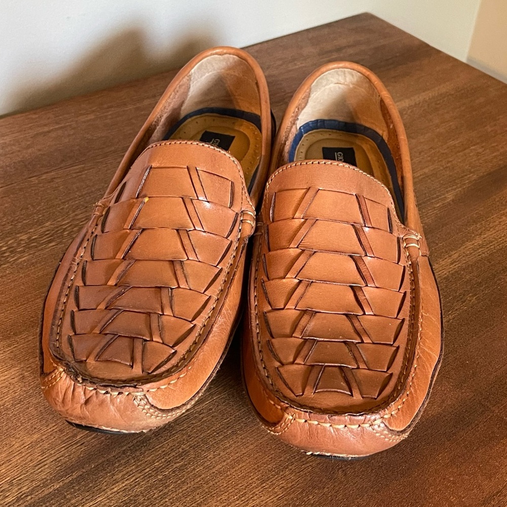 Giorgio Brutini Genuine Leather Loafers | Classic Men’s Dress Shoes Sz 11 Camel